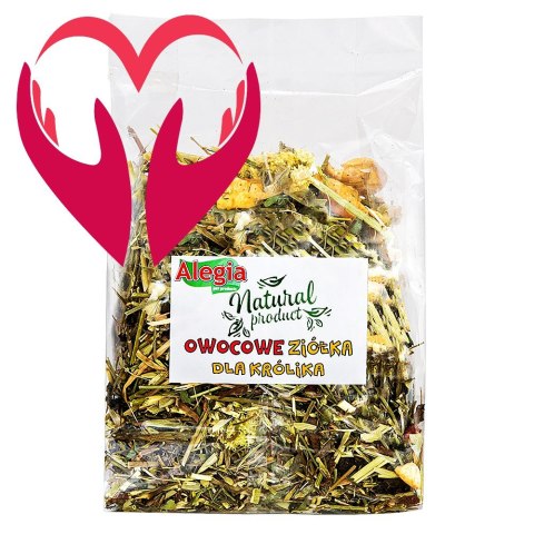 Alegia - owocowe ziółka dla Królika 130g Alegia Alegia - owocowe ziółka dla Królika 130g Alegia
