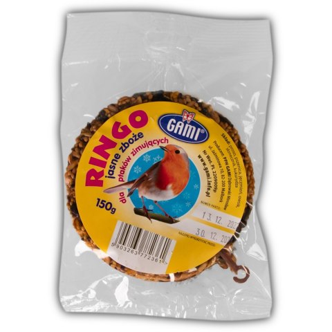 Gami Ringo jasne zboże 150g - pokarm dla ptaków dzikich GAMI Gami Ringo jasne zboże 150g - pokarm dla ptaków dzikich GAMI