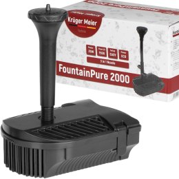 Kruger Meier FountainPure 2000 - fontanna, filtr i pompa wody do oczka wodnego Kruger Meier