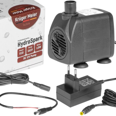 Kruger Meier HydroSpark All Connect - pompa wody 1500l/h 12V i 230V Kruger Meier Kruger Meier HydroSpark All Connect - pompa wody 1500l/h 12V i 230V Kruger Meier