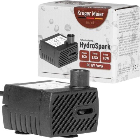Kruger Meier HydroSpark All Connect - pompa wody 300l/h 12V i 230V Kruger Meier Kruger Meier HydroSpark All Connect - pompa wody 300l/h 12V i 230V Kruger Meier