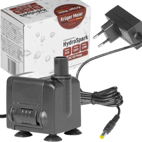Kruger Meier HydroSpark All Connect - pompa wody 450l/h 12V i 230V Kruger Meier Kruger Meier HydroSpark All Connect - pompa wody 450l/h 12V i 230V Kruger Meier