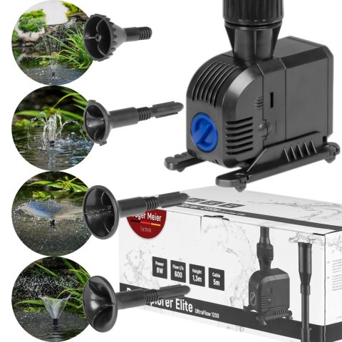 Kruger Meier PondXplorer Elite 1200 - fontanna z filtrem i pompą do oczka wodnego Kruger Meier Kruger Meier PondXplorer Elite 1200 - fontanna z filtrem i pompą do oczka wodnego Kruger Meier