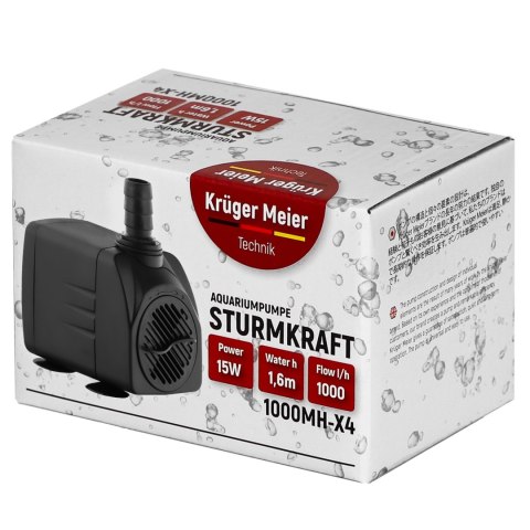 Kruger Meier Sturmkraft 1000MH-X4 - pompa wody 1000l/h Kruger Meier Kruger Meier Sturmkraft 1000MH-X4 - pompa wody 1000l/h Kruger Meier