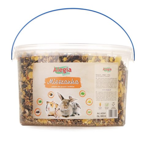 Alegia - mieszanka pokarm dla gryzoni i królików 3000ml Alegia