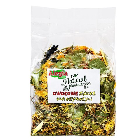 Alegia - owocowe ziółka dla szynszyli 130g Alegia Alegia - owocowe ziółka dla szynszyli 130g Alegia