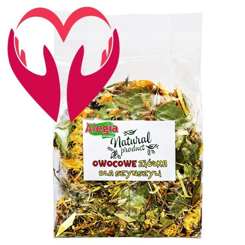 Alegia - owocowe ziółka dla szynszyli 130g Alegia Alegia - owocowe ziółka dla szynszyli 130g Alegia