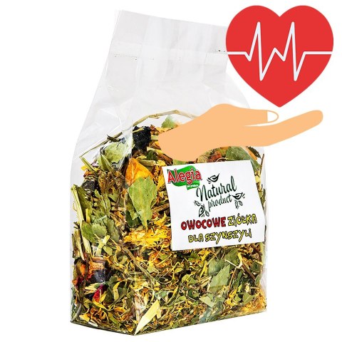 Alegia - owocowe ziółka dla szynszyli 130g Alegia Alegia - owocowe ziółka dla szynszyli 130g Alegia