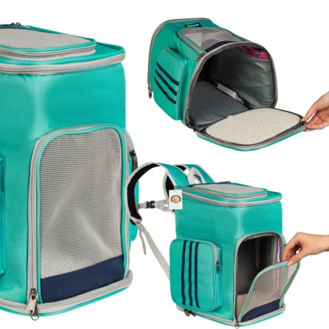 Furrever Friends Catbox Turquoise - plecak transporter dla kota i psa Furrever Friends Furrever Friends Catbox Turquoise - plecak transporter dla kota i psa Furrever Friends