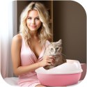 Furrever Friends Purrfect Point Pink with Scoop - mała kuweta z łopatką Furrever Friends