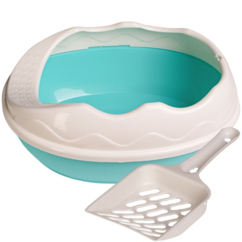 Furrever Friends Purrfect Point Turquoise with Scoop - mała kuweta z łopatką Furrever Friends Furrever Friends Purrfect Point Turquoise with Scoop - mała kuweta z łopatką Furrever Friends