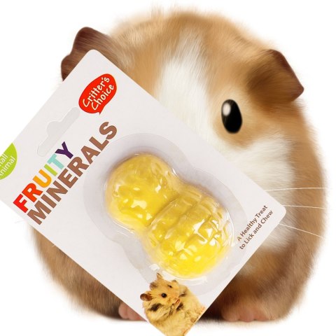 HappyPet Fruity Minerals 30g - kostka wapienna ananasowa Happypet HappyPet Fruity Minerals 30g - kostka wapienna ananasowa Happypet