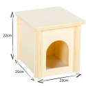 OiiBO Wooden House WH02L - drewniany domek dla gryzoni OiiBO