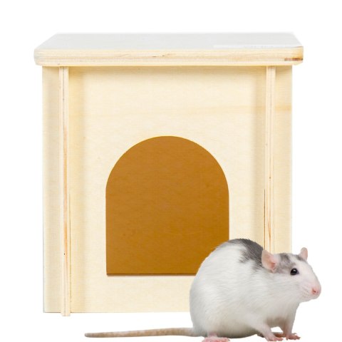 OiiBO Wooden House WH02L - drewniany domek dla gryzoni OiiBO OiiBO Wooden House WH02L - drewniany domek dla gryzoni OiiBO