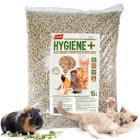 Vitapol Hygiene - pellet drewniany dla zwierząt 15L Vitapol Vitapol Hygiene - pellet drewniany dla zwierząt 15L Vitapol