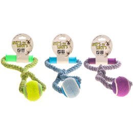 HappyPet Knots Tennis Ball - piłka tenisowa z plecionym sznurem Happypet