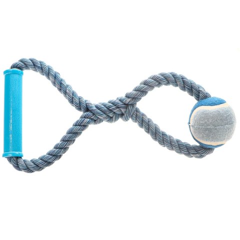 HappyPet Knots Tennis Ball - piłka tenisowa z plecionym sznurem Happypet HappyPet Knots Tennis Ball - piłka tenisowa z plecionym sznurem Happypet