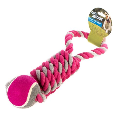 HappyPet Tennis Ball Tugger - piłka tenisowa z sznurem Happypet HappyPet Tennis Ball Tugger - piłka tenisowa z sznurem Happypet