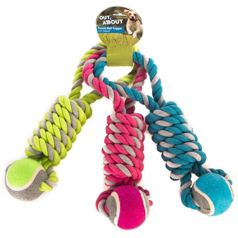 HappyPet Tennis Ball Tugger - piłka tenisowa z sznurem Happypet HappyPet Tennis Ball Tugger - piłka tenisowa z sznurem Happypet