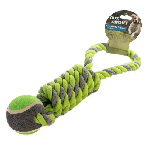 HappyPet Tennis Ball Tugger - piłka tenisowa z sznurem Happypet HappyPet Tennis Ball Tugger - piłka tenisowa z sznurem Happypet