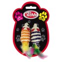 Pet Nova zabawka dla kota - myszki 7x3cm 2szt. Aqua Nova