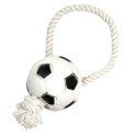 Pet Nova zabawka gumowa - piłka futbolowa na sznurku 26cm Aqua Nova
