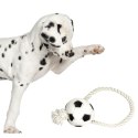 Pet Nova zabawka gumowa - piłka futbolowa na sznurku 26cm Aqua Nova