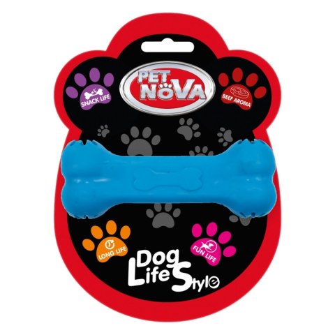 Pet Nova zabawka - kość na przysmaki z aromatem wołowiny niebieska 11cm Aqua Nova Pet Nova zabawka - kość na przysmaki z aromatem wołowiny niebieska 11cm Aqua Nova