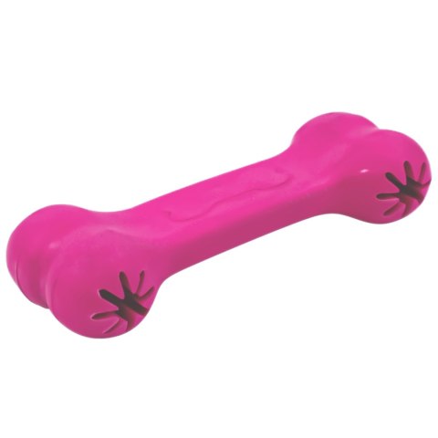 Pet Nova zabawka - kość na przysmaki z aromatem wołowiny różowa 11cm Aqua Nova