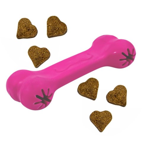 Pet Nova zabawka - kość na przysmaki z aromatem wołowiny różowa 11cm Aqua Nova Pet Nova zabawka - kość na przysmaki z aromatem wołowiny różowa 11cm Aqua Nova