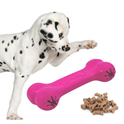 Pet Nova zabawka - kość na przysmaki z aromatem wołowiny różowa 11cm Aqua Nova Pet Nova zabawka - kość na przysmaki z aromatem wołowiny różowa 11cm Aqua Nova