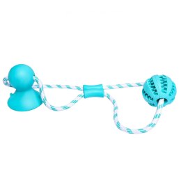 Pet Nova zabawka - piłka dental z przyssawką miętowa 7cm Aqua Nova