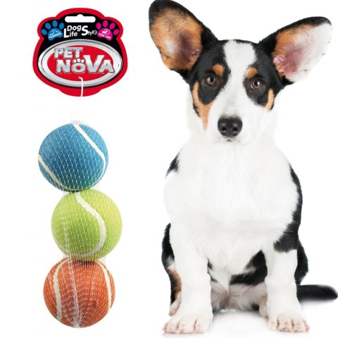 Pet Nova zabawka - piłki tenisowe pływające 3szt. Aqua Nova Pet Nova zabawka - piłki tenisowe pływające 3szt. Aqua Nova