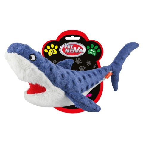Pet Nova zabawka pluszowa - rekin piszczący 32cm Aqua Nova Pet Nova zabawka pluszowa - rekin piszczący 32cm Aqua Nova