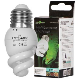 Repti-Zoo Mini UVB lamp 5.0 5W - mini żarówka UVB tropikalna Repti-Zoo