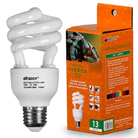 Resun Tropical UVB Bulb 5.0 13W - żarówka UVB Resun