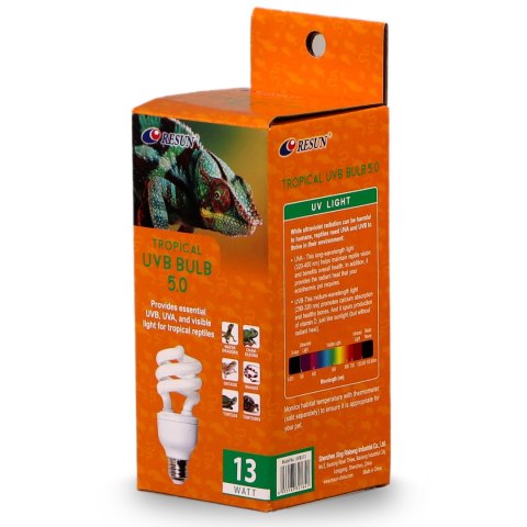 Resun Tropical UVB Bulb 5.0 13W - żarówka UVB Resun Resun Tropical UVB Bulb 5.0 13W - żarówka UVB Resun