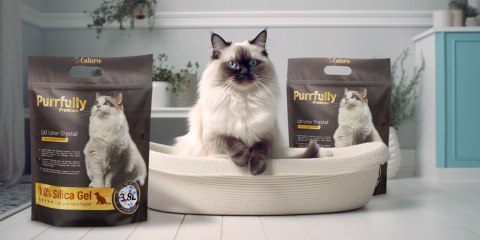 Catario Purrfully Premium - żwirek silikonowy dla kota 3,8L Catario Catario Purrfully Premium - żwirek silikonowy dla kota 3,8L Catario