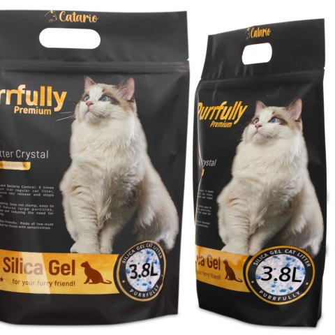 Catario Purrfully Premium - żwirek silikonowy dla kota 3,8L Catario Catario Purrfully Premium - żwirek silikonowy dla kota 3,8L Catario