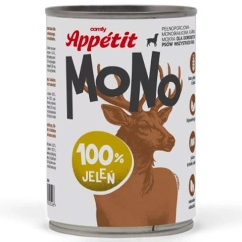 Comfy Appetit MONO 100% Jeleń - Naturalna karma hipoalergiczna dla psów Aquael Comfy Appetit MONO 100% Jeleń - Naturalna karma hipoalergiczna dla psów Aquael