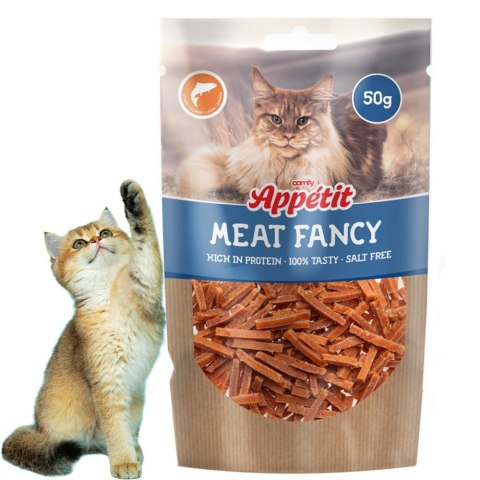 Comfy Appetit Meat Fancy 50g - paski z łososia dla kota Aquael Comfy Appetit Meat Fancy 50g - paski z łososia dla kota Aquael