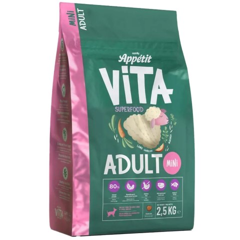 Comfy Appetit Vita Mini Lamb 2,5kg - karma dla dorosłych psów Aquael Comfy Appetit Vita Mini Lamb 2,5kg - karma dla dorosłych psów Aquael
