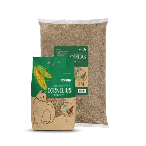 Comfy Cornelius Herbal 25l - ziołowy żwirek kukurydziany dla kota Aquael Comfy Cornelius Herbal 25l - ziołowy żwirek kukurydziany dla kota Aquael
