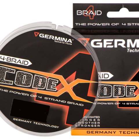 Germina 4-BRAID CODE 0,08mm GREEN - plecionka wędkarska 150m Genlog Germina 4-BRAID CODE 0,08mm GREEN - plecionka wędkarska 150m Genlog