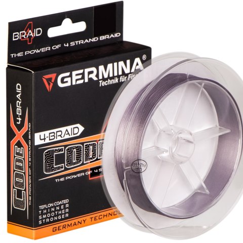 Germina 4-BRAID CODE 0,16mm GRAY - plecionka wędkarska 150m Genlog Germina 4-BRAID CODE 0,16mm GRAY - plecionka wędkarska 150m Genlog