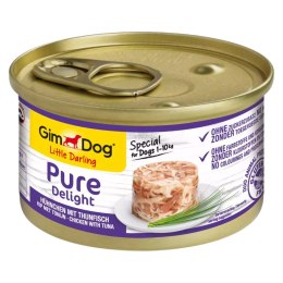 Gimdog Pure Delight 85g - karma dla małych psów kurczak i tuńczyk w galarecie Gimdog / Gimcat