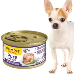 Gimdog Pure Delight 85g - karma dla małych psów kurczak i tuńczyk w galarecie Gimdog / Gimcat