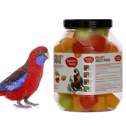 HappyPet Tweeter's Treats Fruity Jelly Pots 60 sztuk - mix smaków Happypet HappyPet Tweeter's Treats Fruity Jelly Pots 60 sztuk - mix smaków Happypet