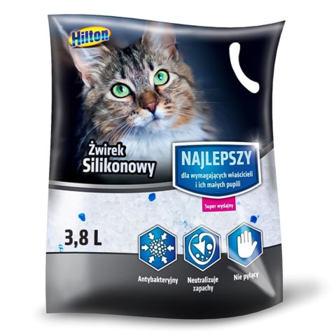 Hilton Cat Litter Silicone - żwirek silikonowy dla kota 3,8l HILTON