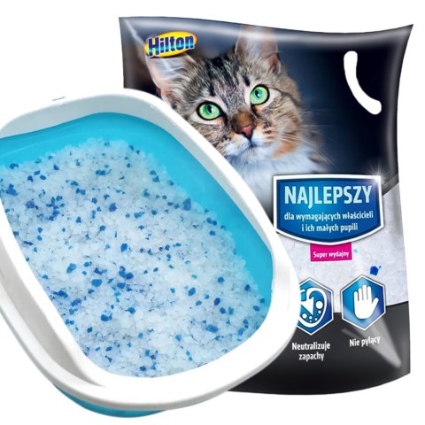 Hilton Cat Litter Silicone - żwirek silikonowy dla kota 3,8l HILTON Hilton Cat Litter Silicone - żwirek silikonowy dla kota 3,8l HILTON